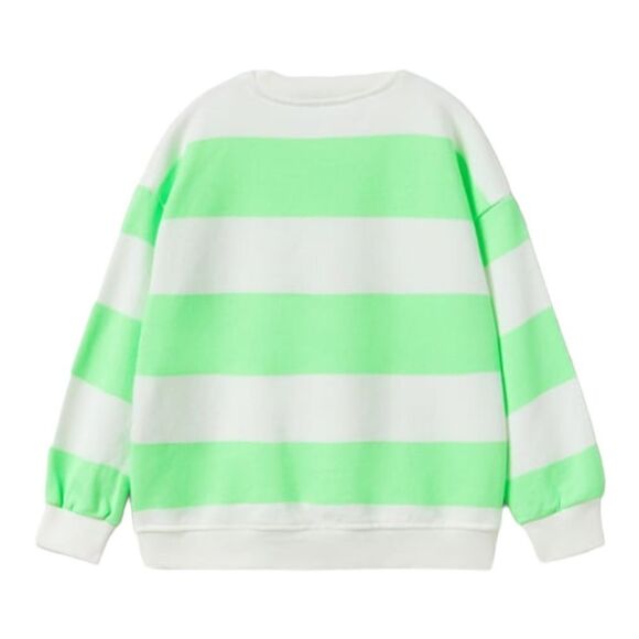 ZARA Kids | Neon Green | NEON STRIPED SWEATSHIRT - Picture 3 of 7